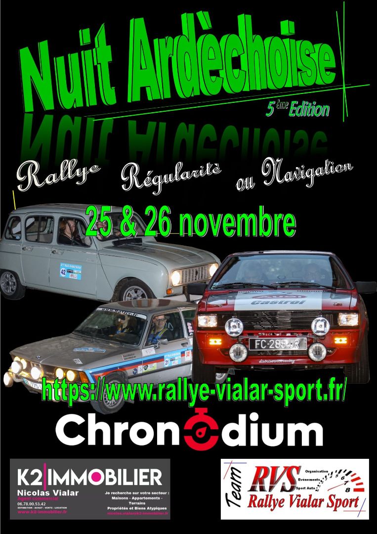 Affiche 5ème Nuit Ardéchoise 2023