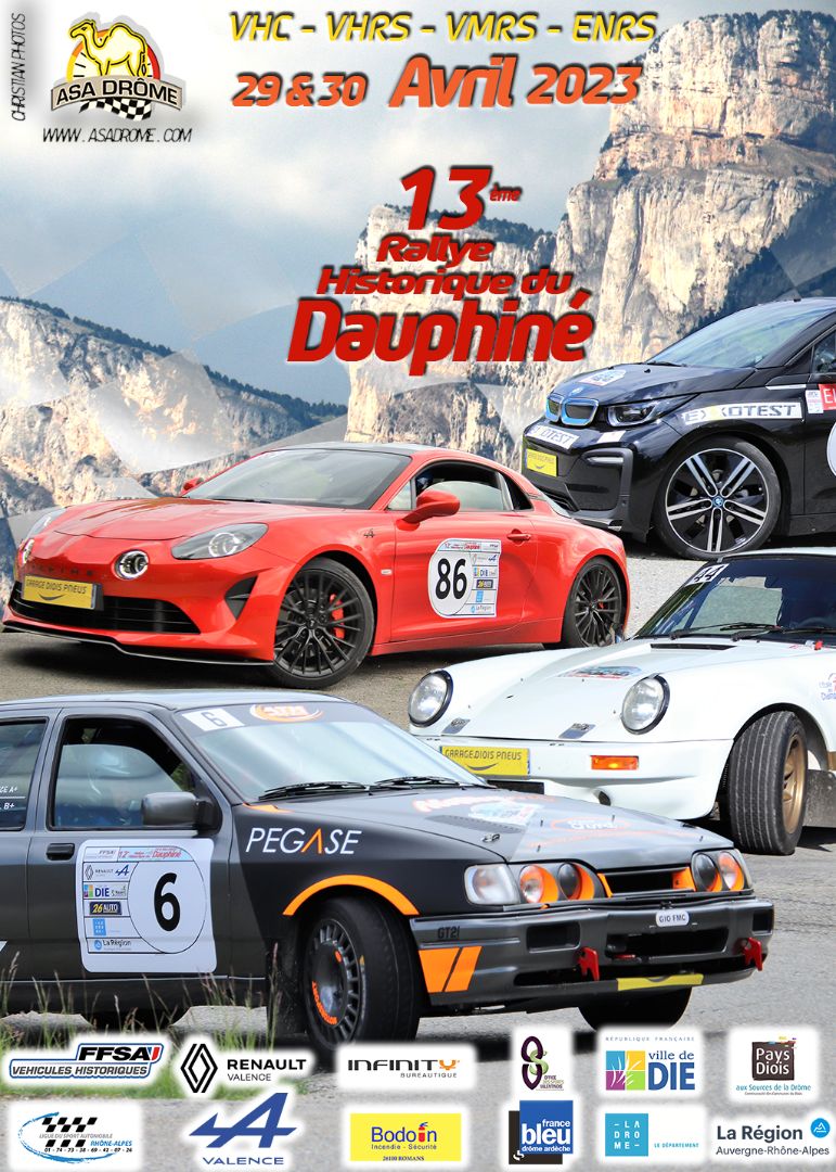 Affiche 13ème Rallye Historique du Dauphiné
