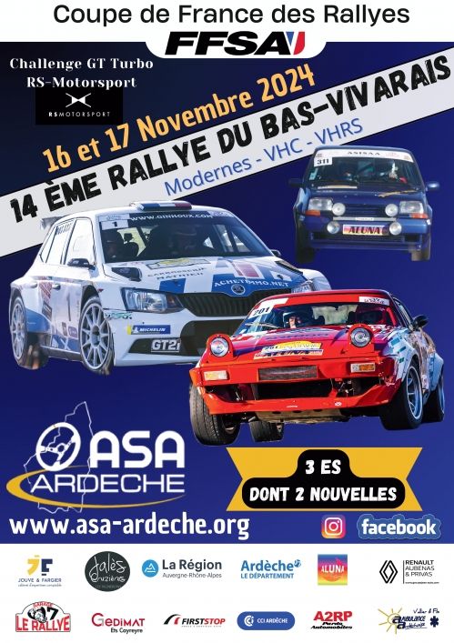 14ème Rallye du Bas Vivarais 2024