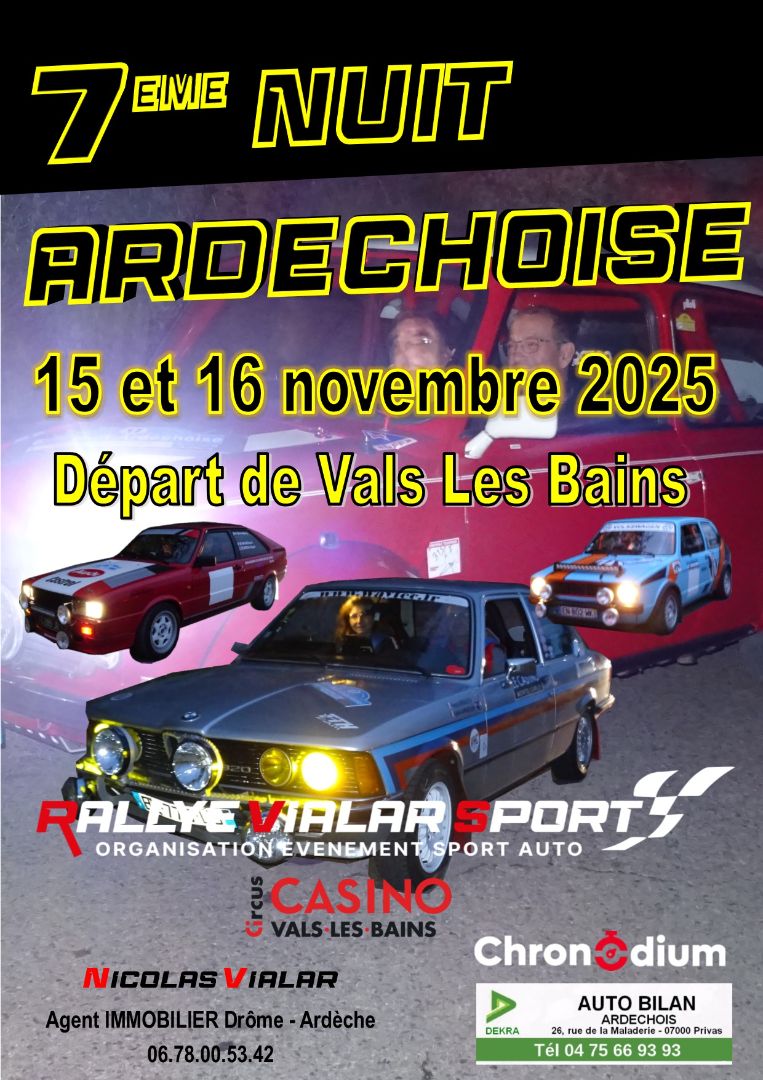 Affiche Nuit Ardèchoise 2025