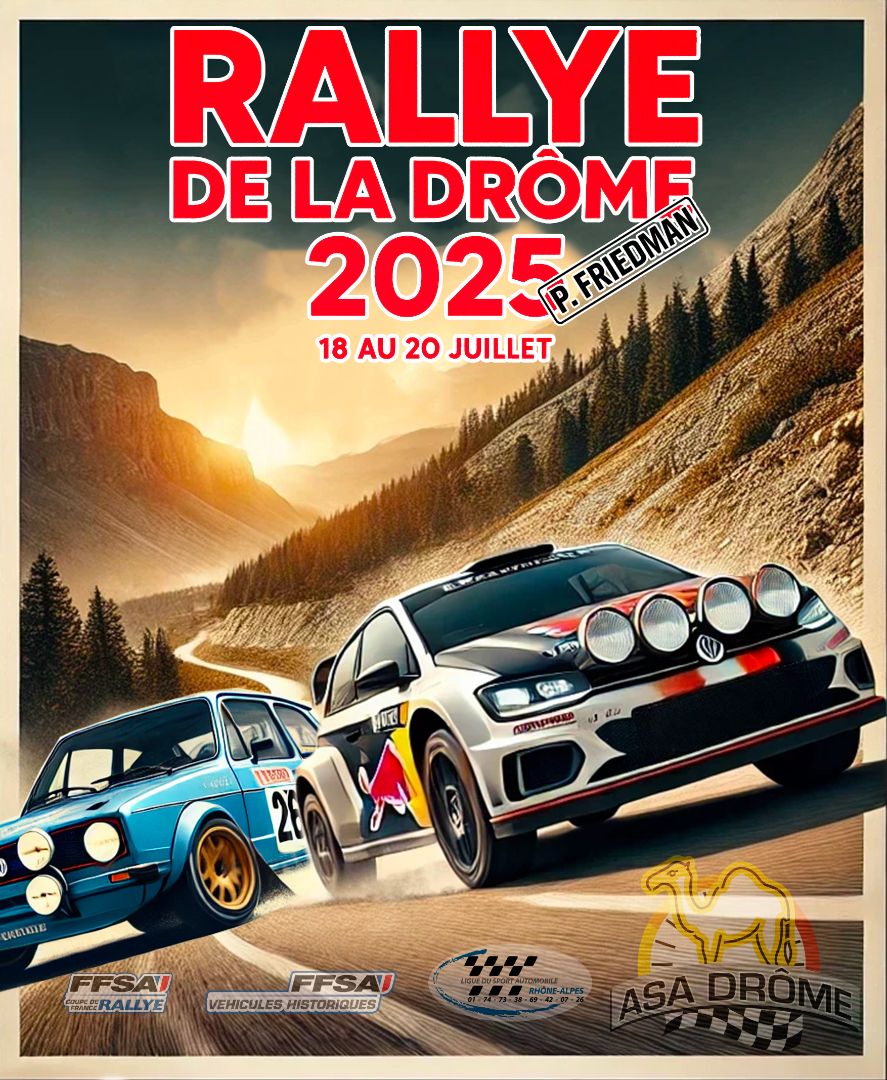 Rallye de la Drôme Paul Friedman 2025 Modernes, VHC & VHRS