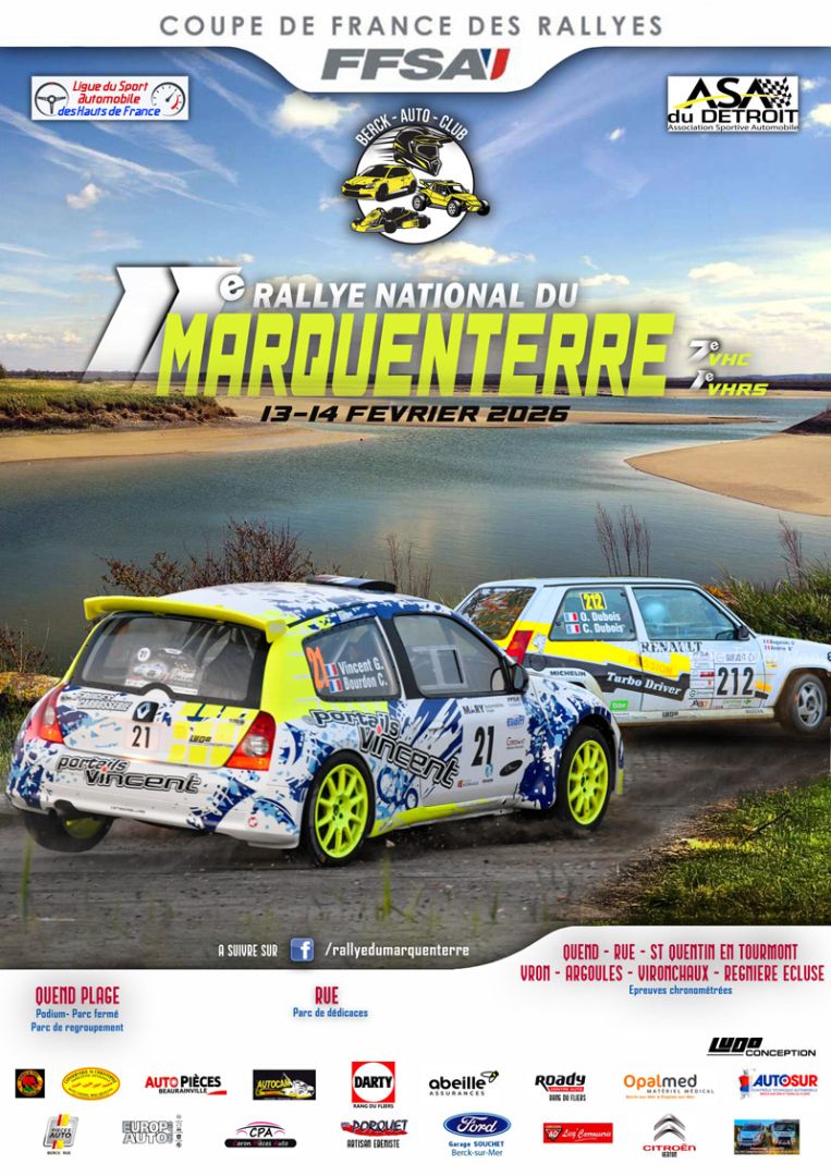 Affiche Rallye du Marquenterre 2026 VHRS