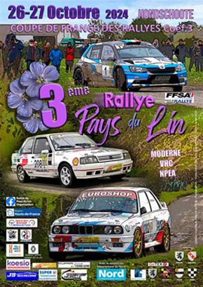 Affiche Rallye du Pays du Lin 2025 VHRS