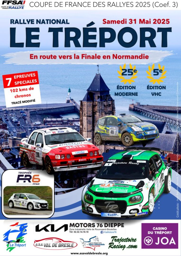 Affiche Rallye du Tréport 2026 VHRS