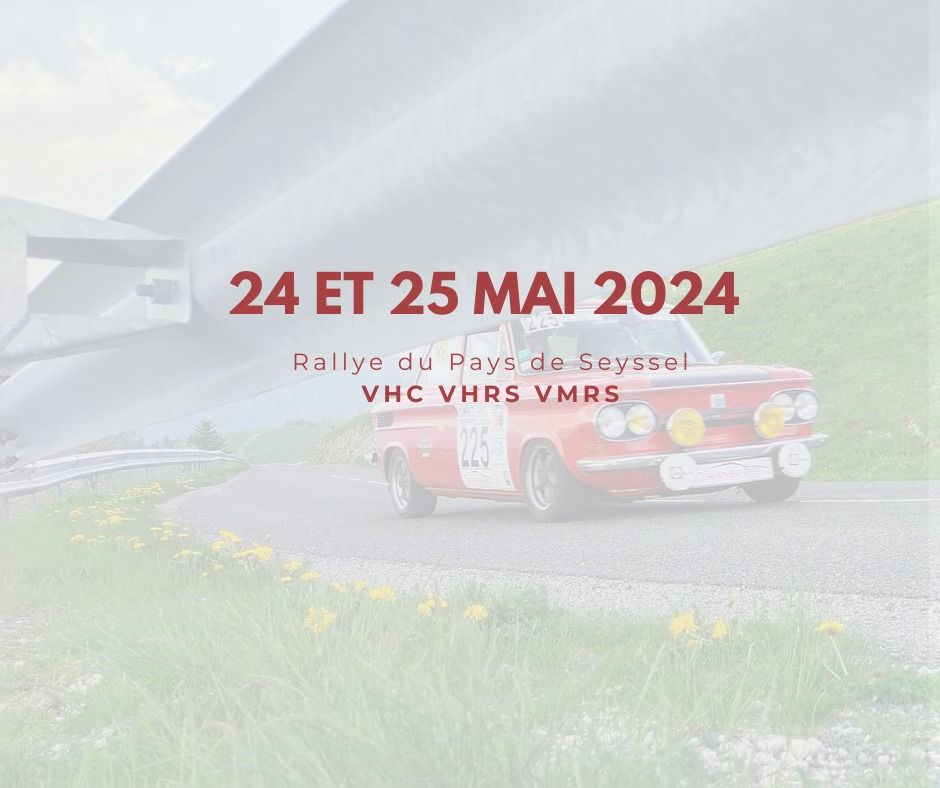 Affiche Rallye Historique du Pays de Seyssel 2024