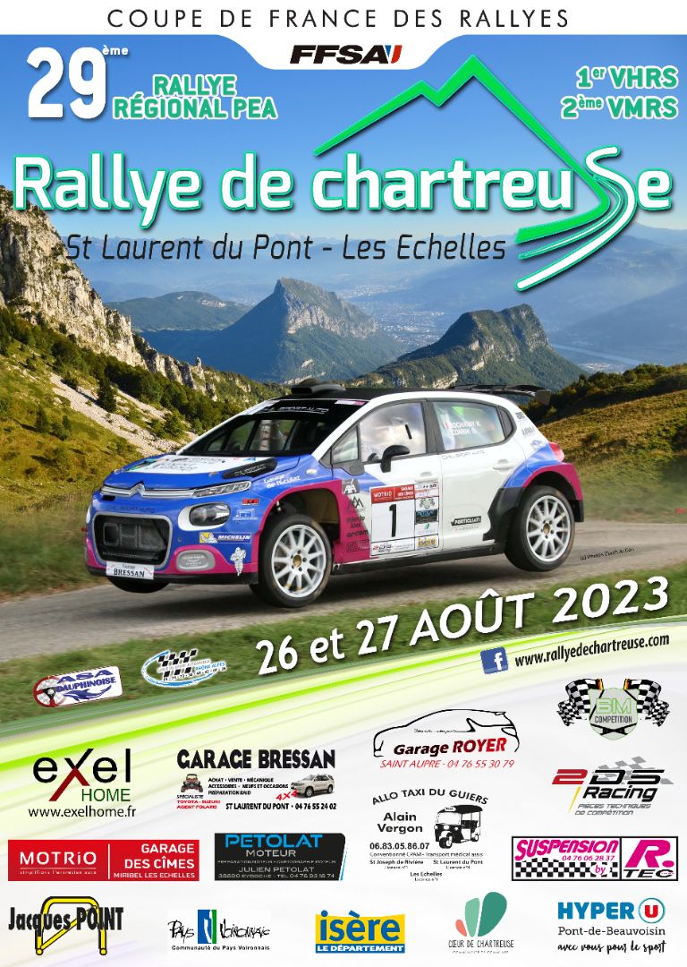 Affiche Rallye régional de Chartreuse 2023